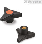 Three-arm knob VB.839/80 B-M10-C2